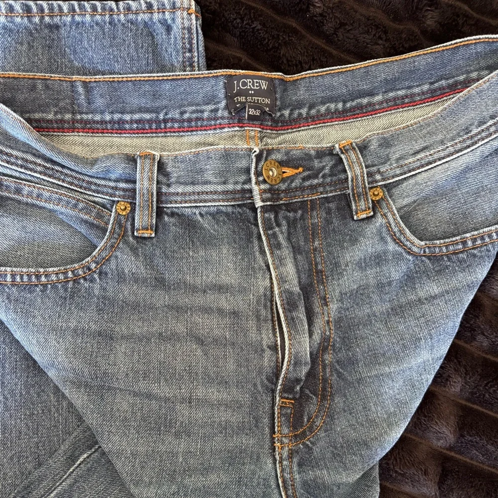 J. Crew Men's Straight Blue Jeans - Picture 2 of 3